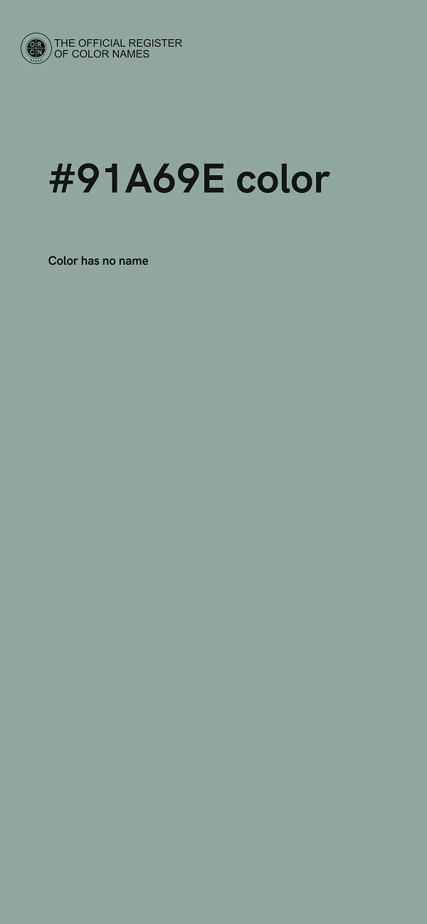 #91A69E color image