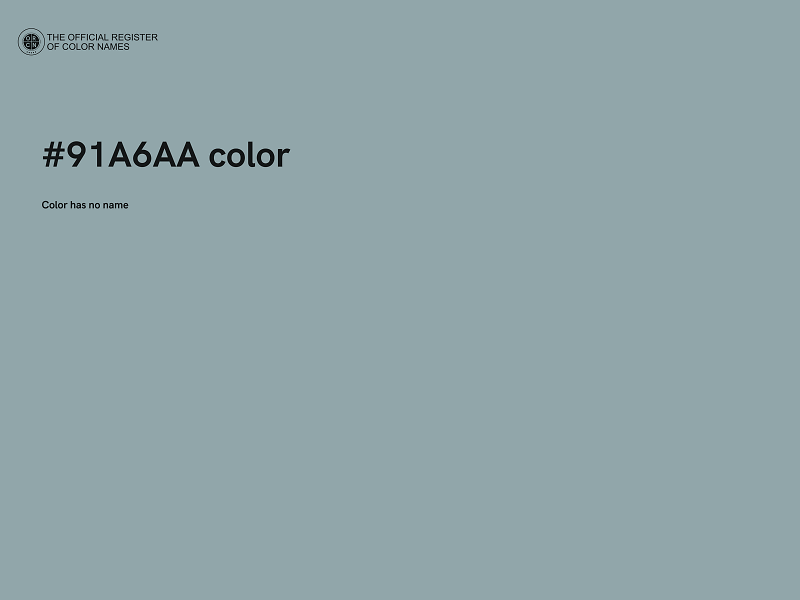 #91A6AA color image