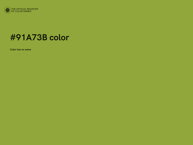 #91A73B color image