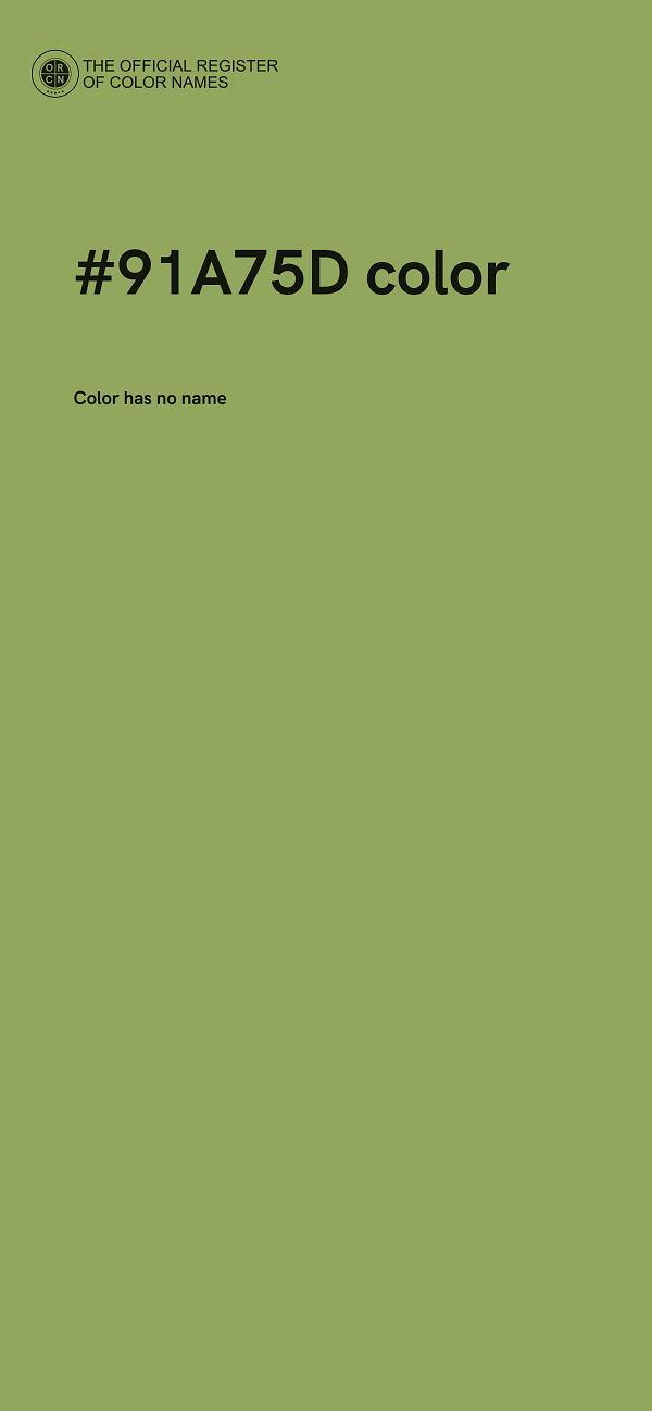 #91A75D color image