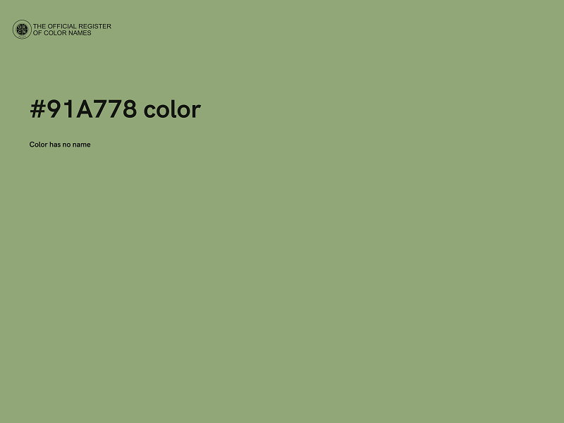 #91A778 color image