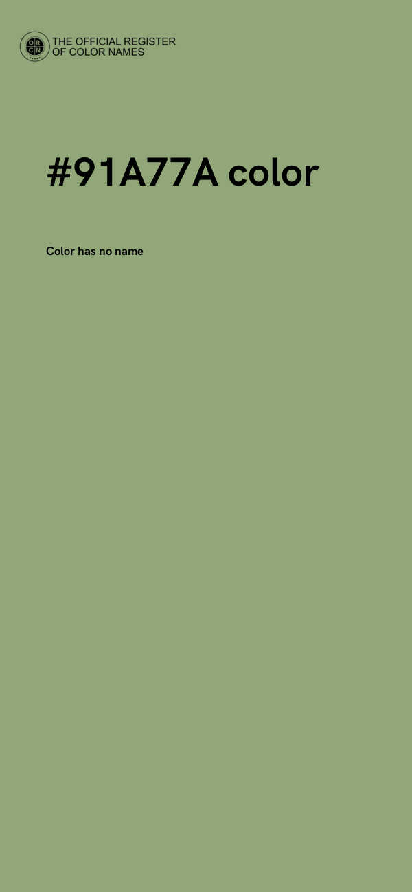 #91A77A color image