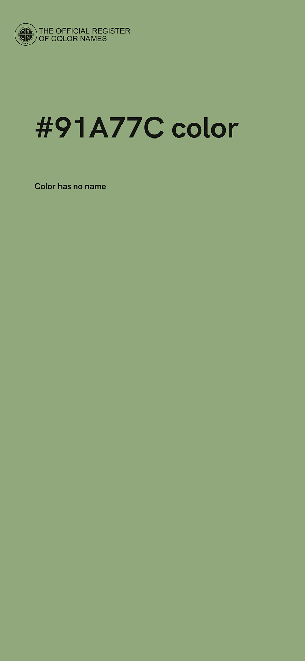 #91A77C color image