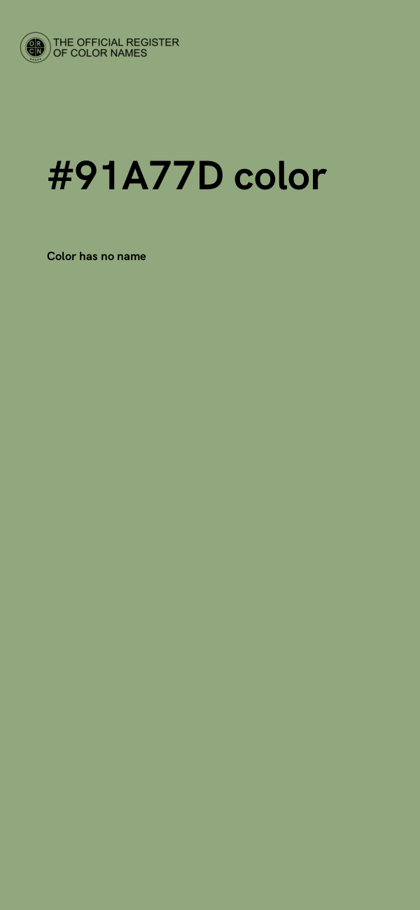 #91A77D color image