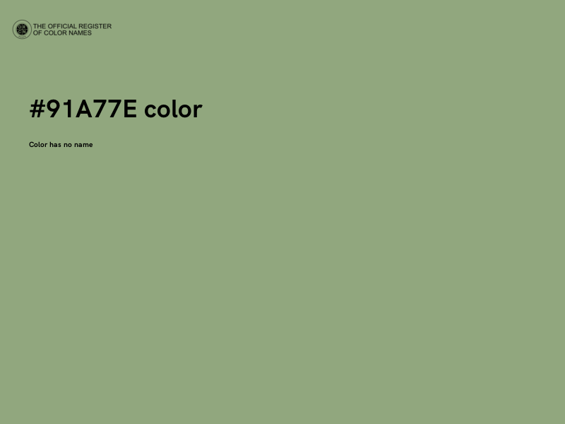 #91A77E color image