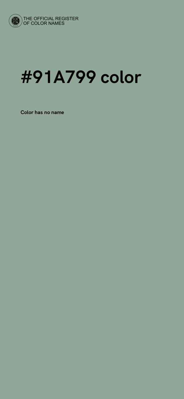 #91A799 color image