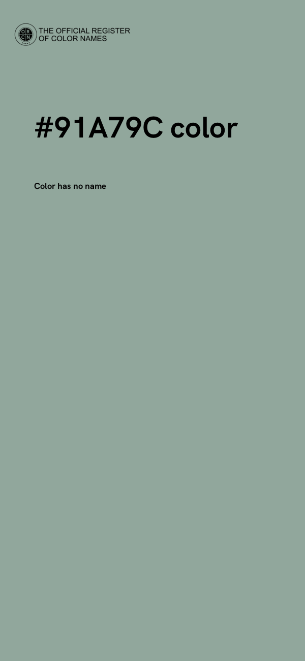 #91A79C color image