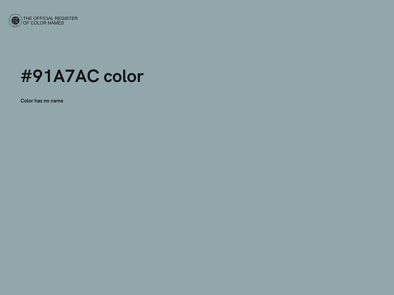 #91A7AC color image