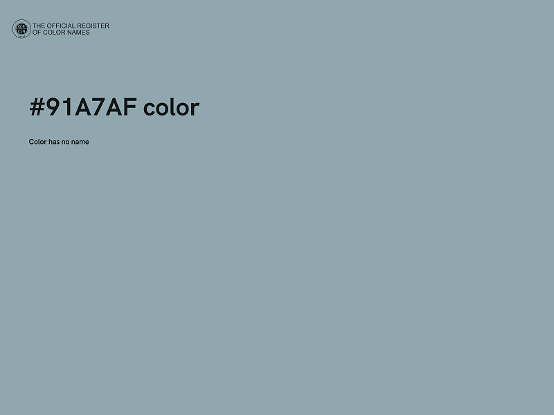 #91A7AF color image