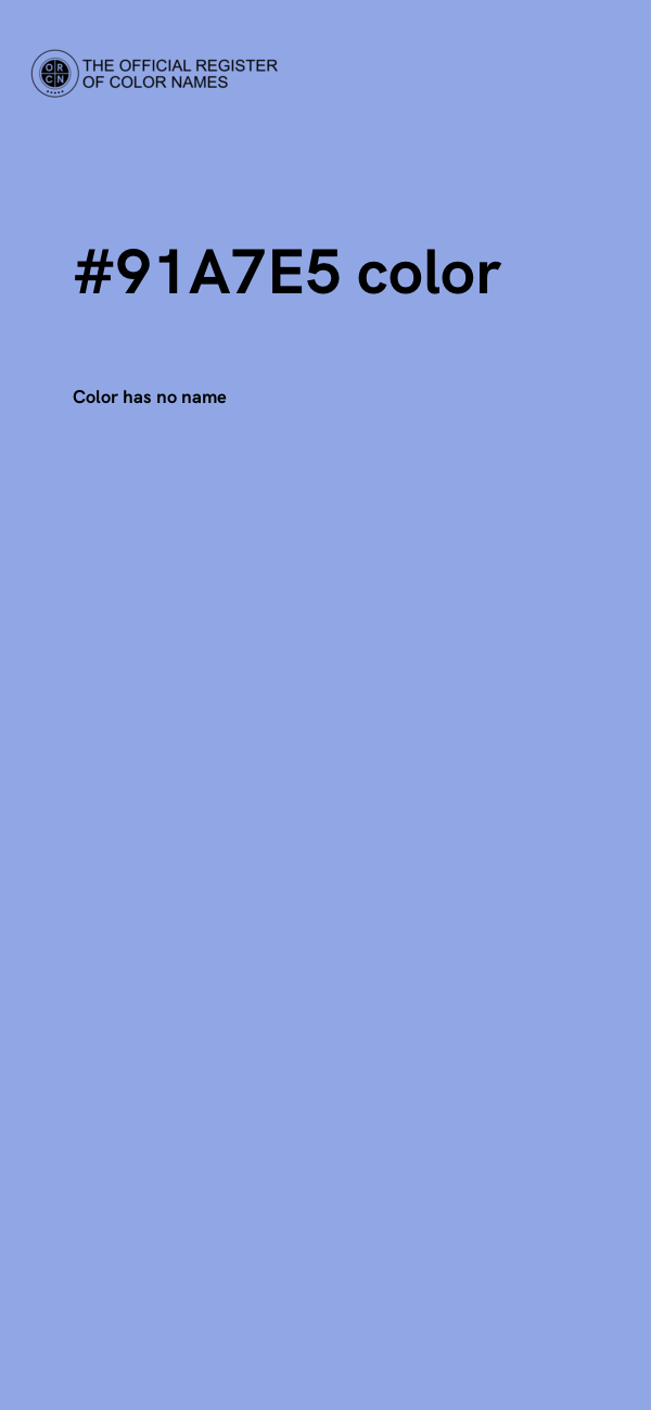 #91A7E5 color image