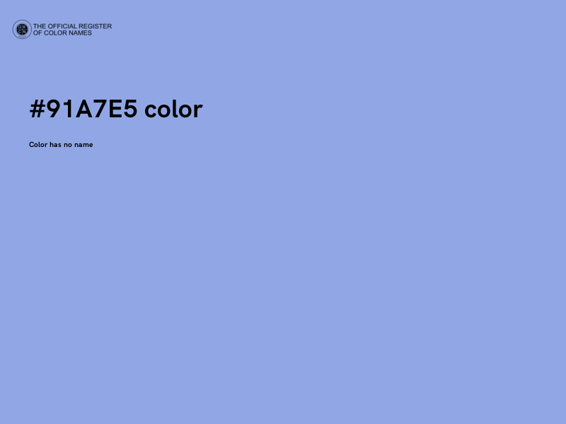 #91A7E5 color image