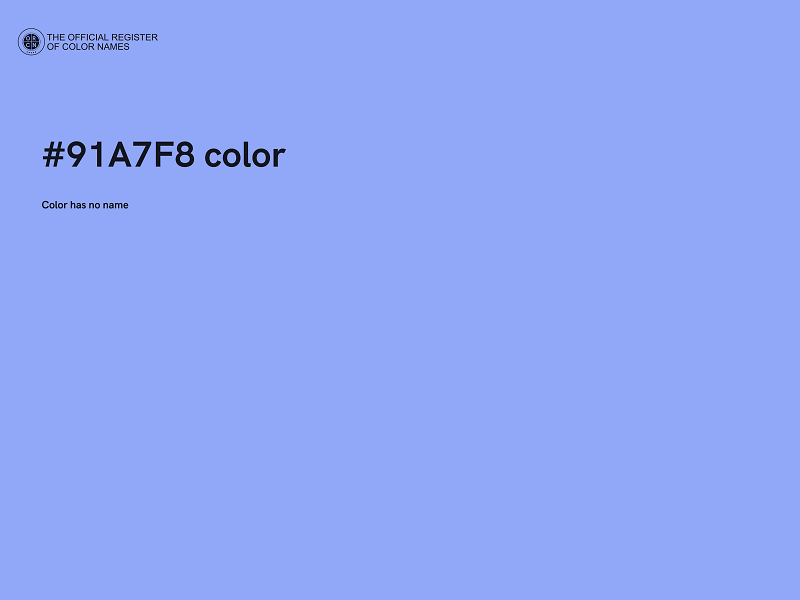 #91A7F8 color image