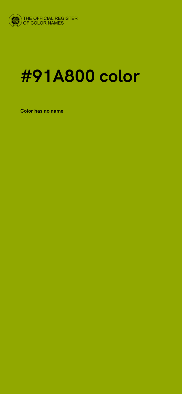 #91A800 color image