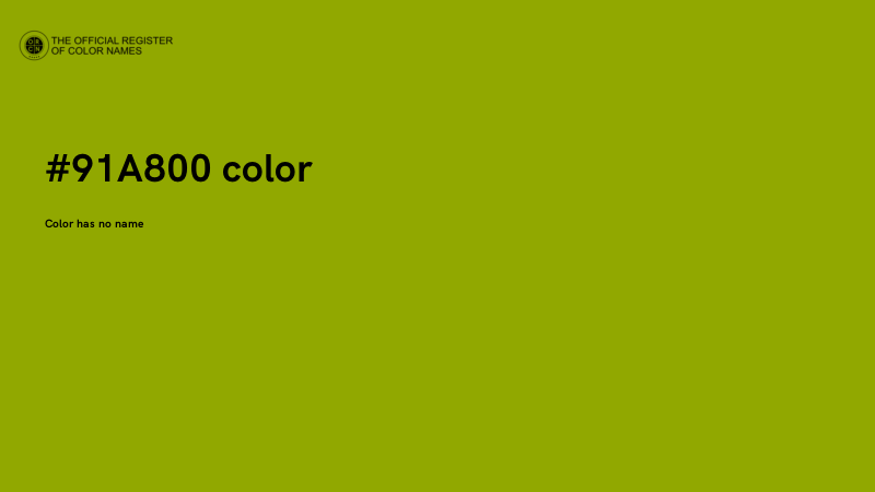 #91A800 color image