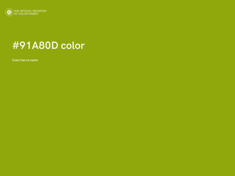 #91A80D color image