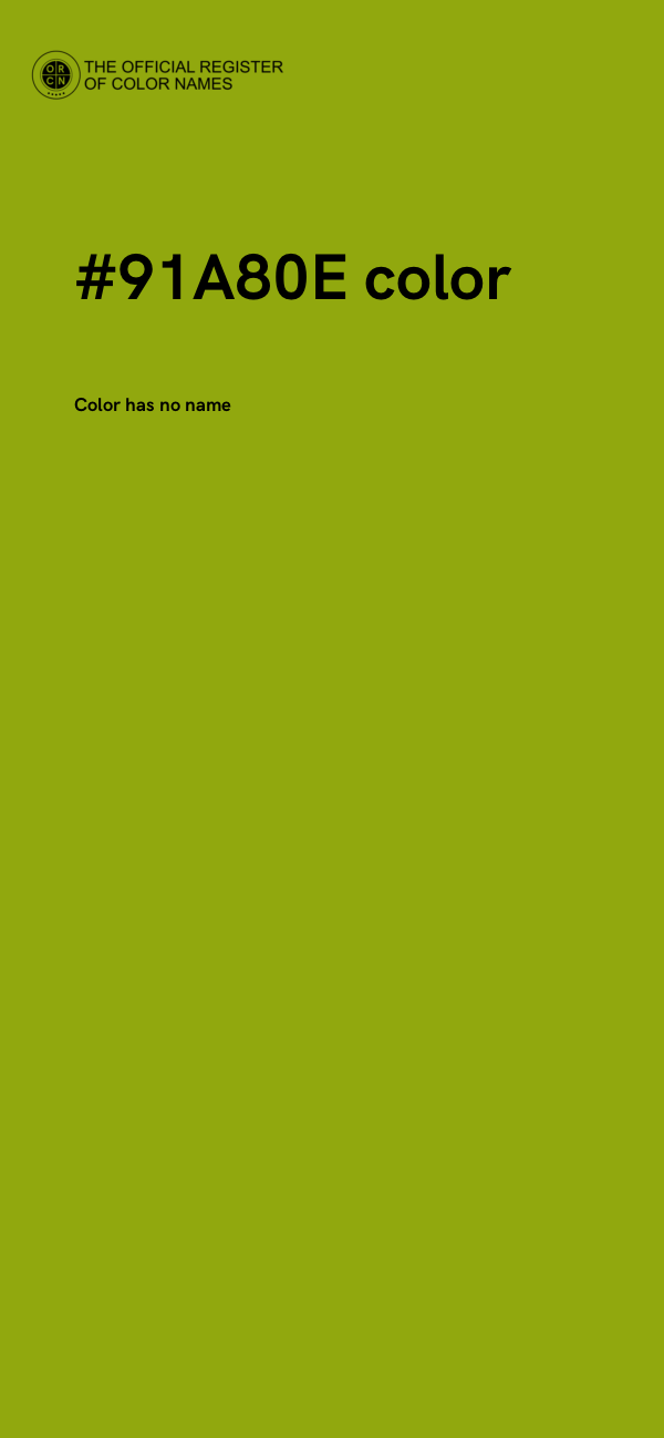 #91A80E color image