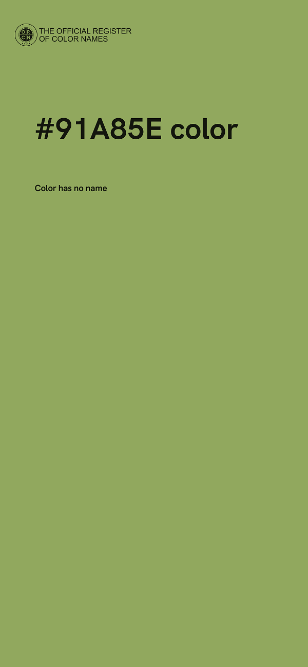 #91A85E color image