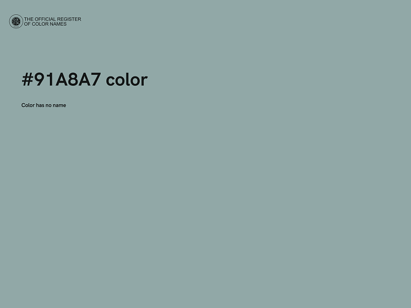 #91A8A7 color image