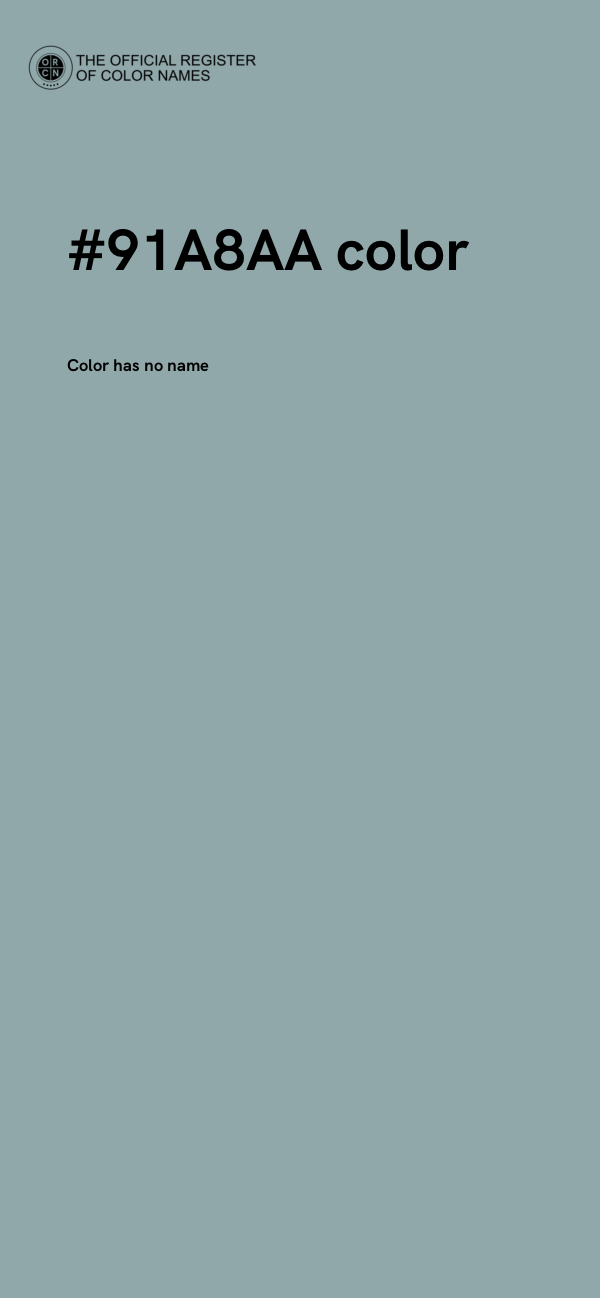 #91A8AA color image