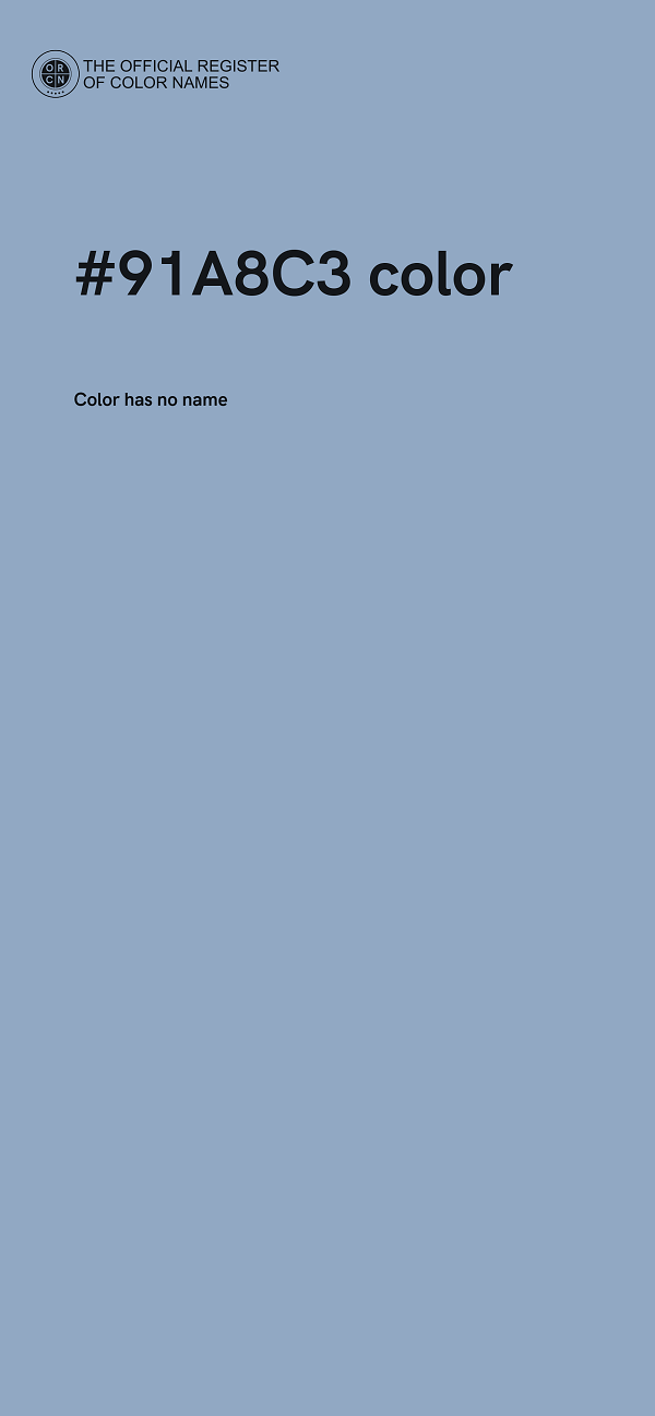 #91A8C3 color image
