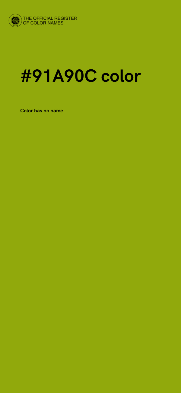 #91A90C color image