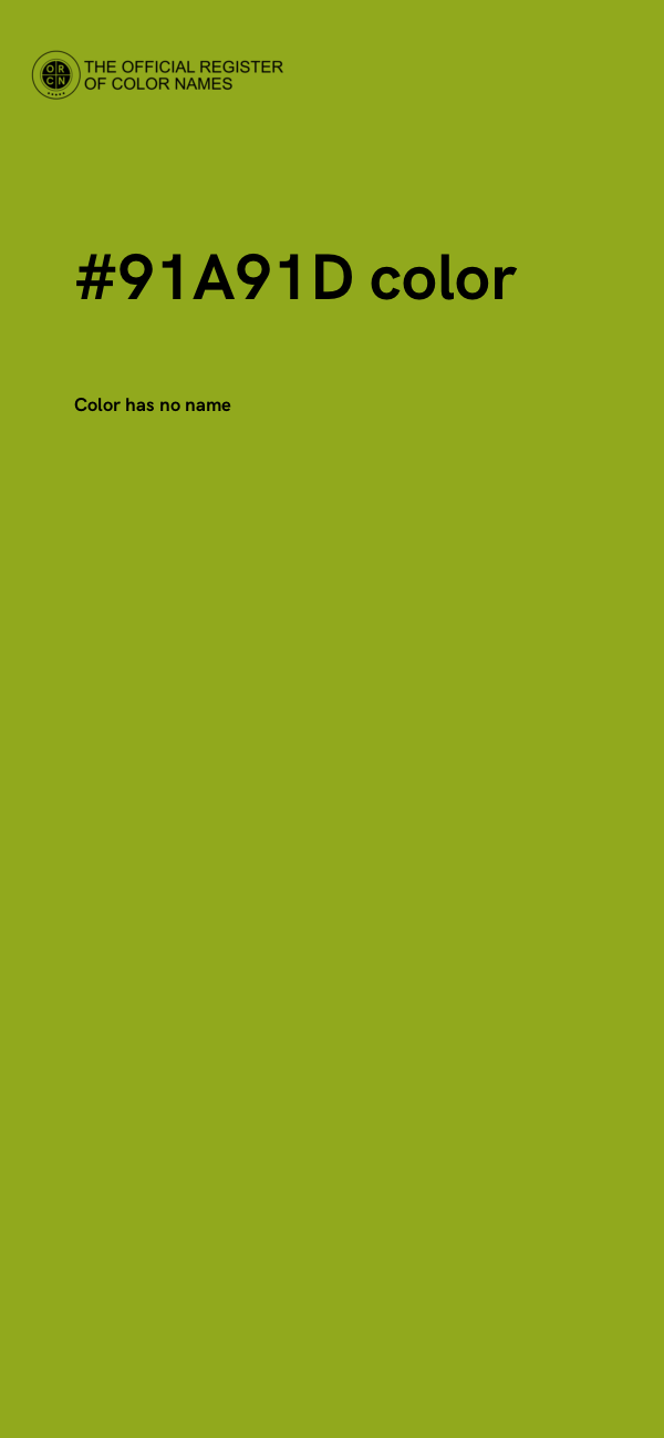#91A91D color image