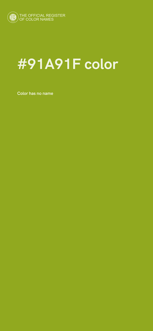 #91A91F color image