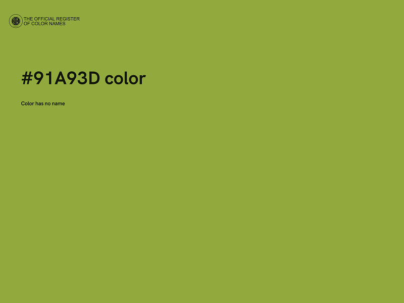 #91A93D color image