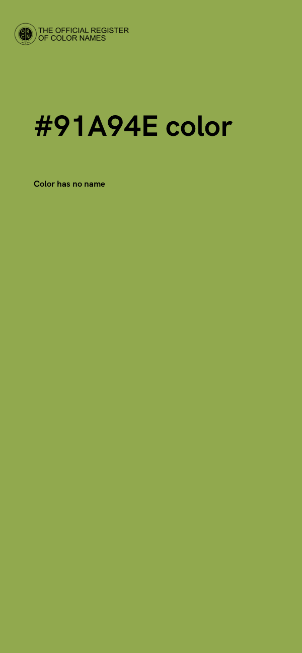 #91A94E color image