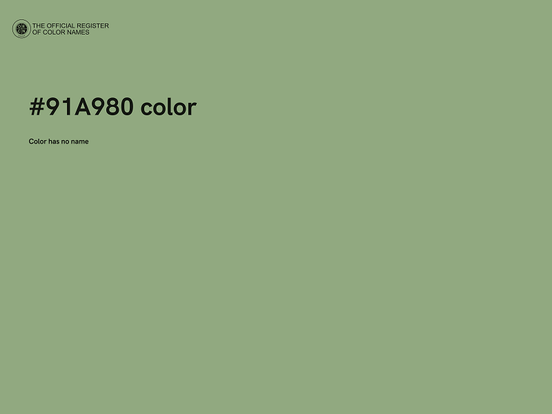 #91A980 color image