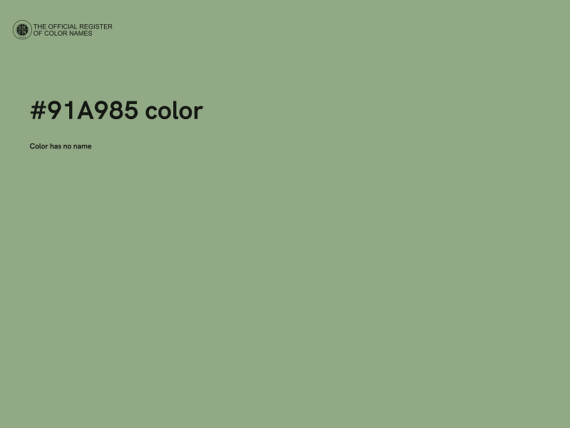 #91A985 color image