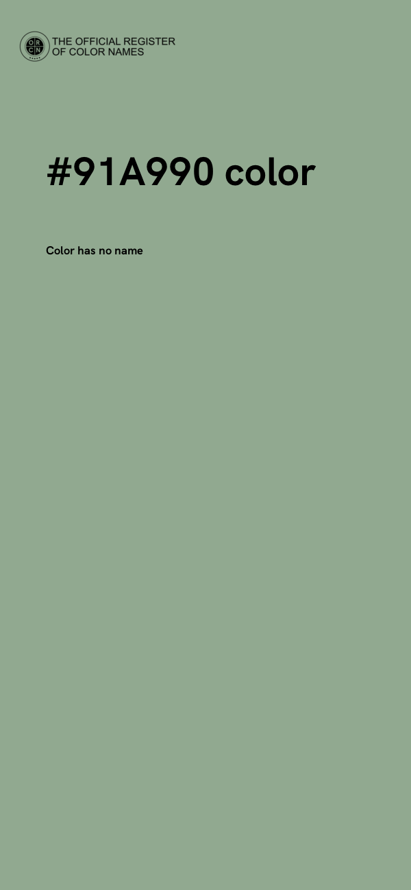 #91A990 color image