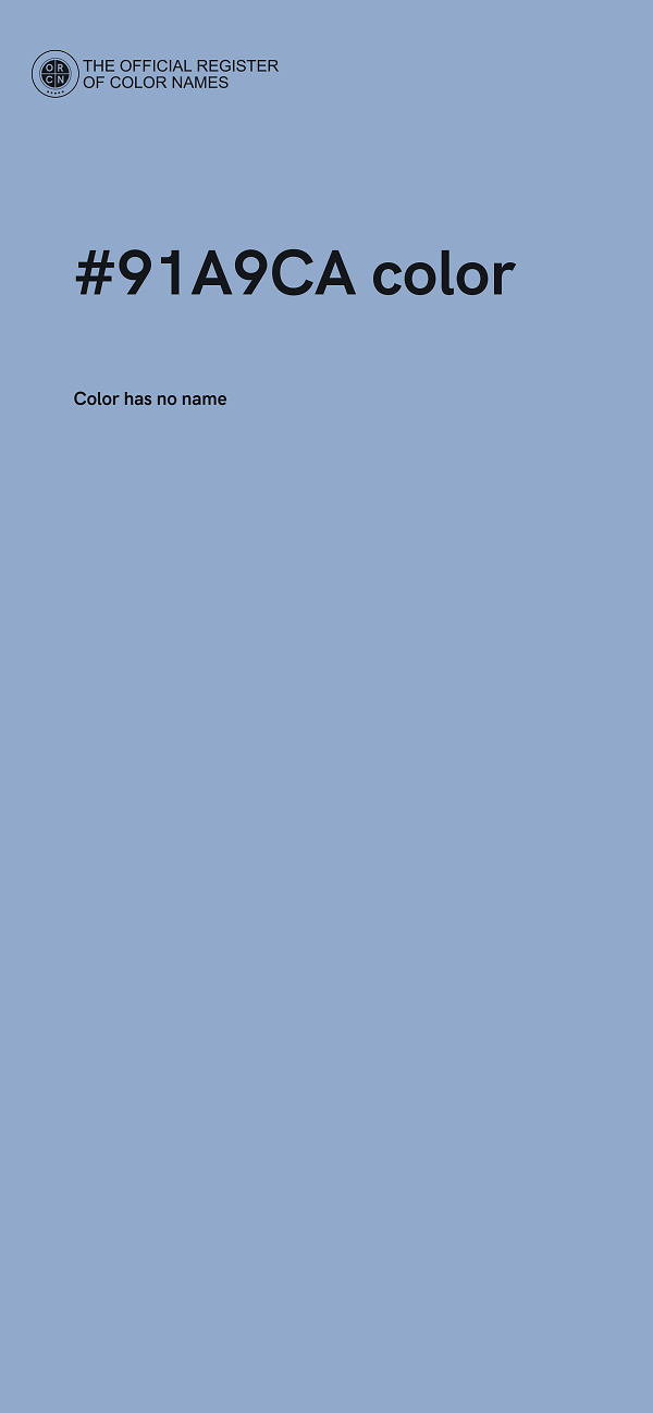 #91A9CA color image