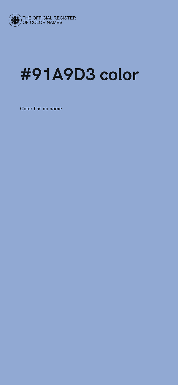 #91A9D3 color image