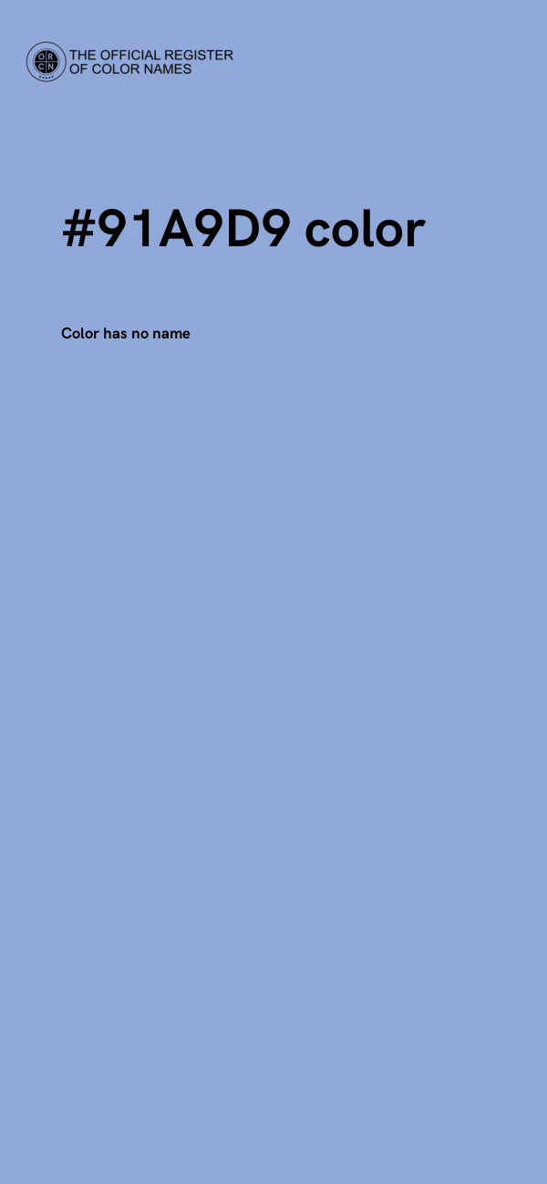 #91A9D9 color image