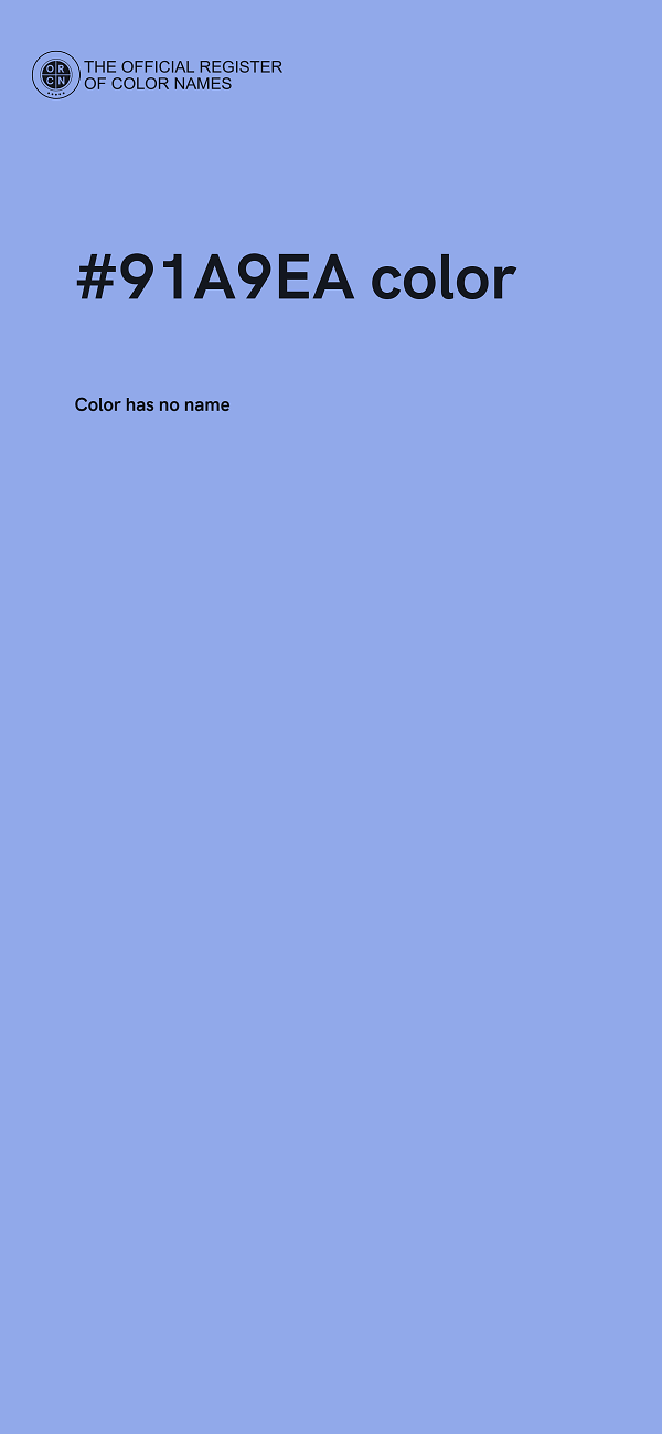 #91A9EA color image