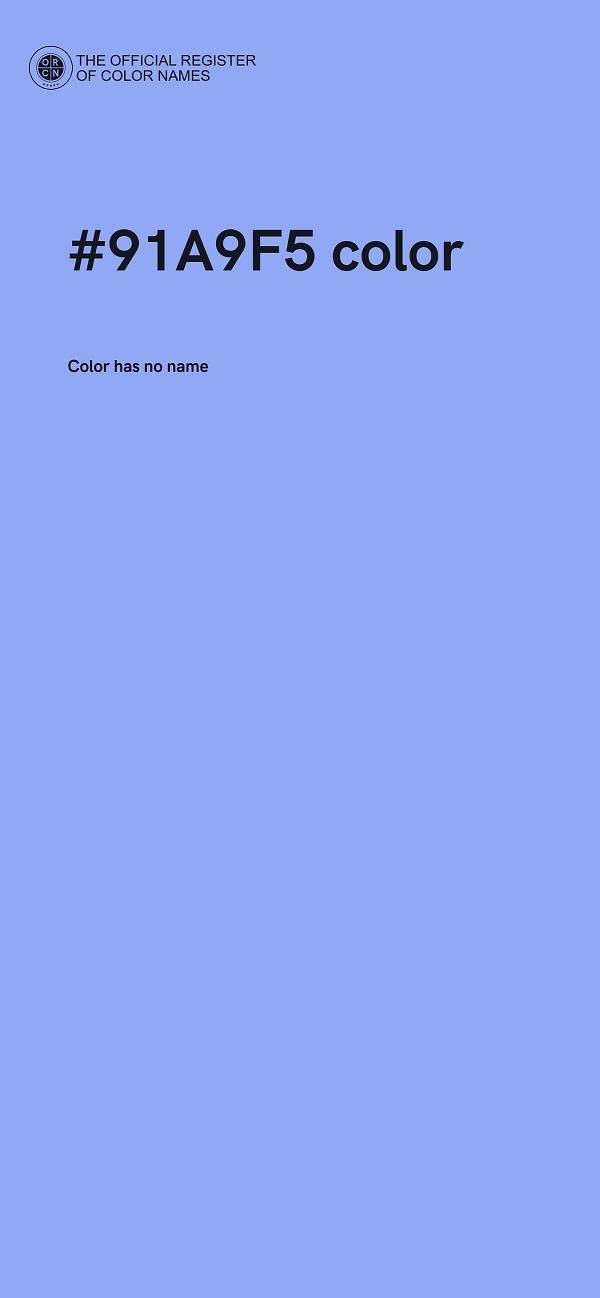 #91A9F5 color image