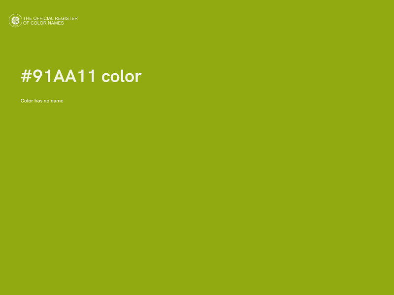 #91AA11 color image