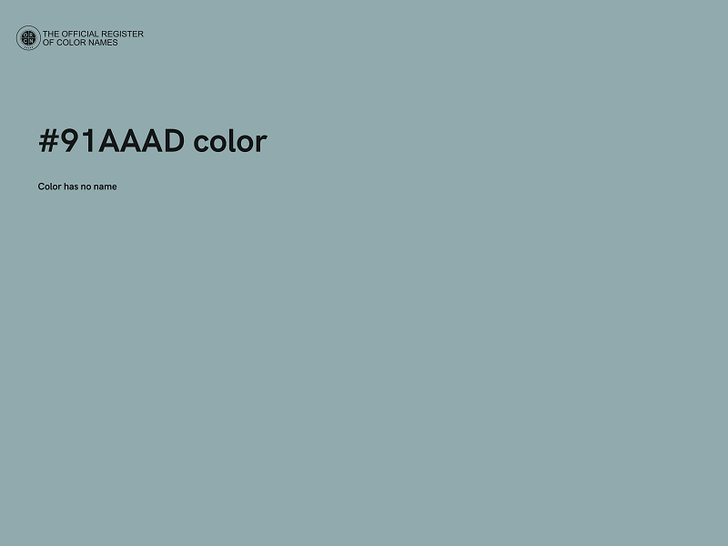 #91AAAD color image