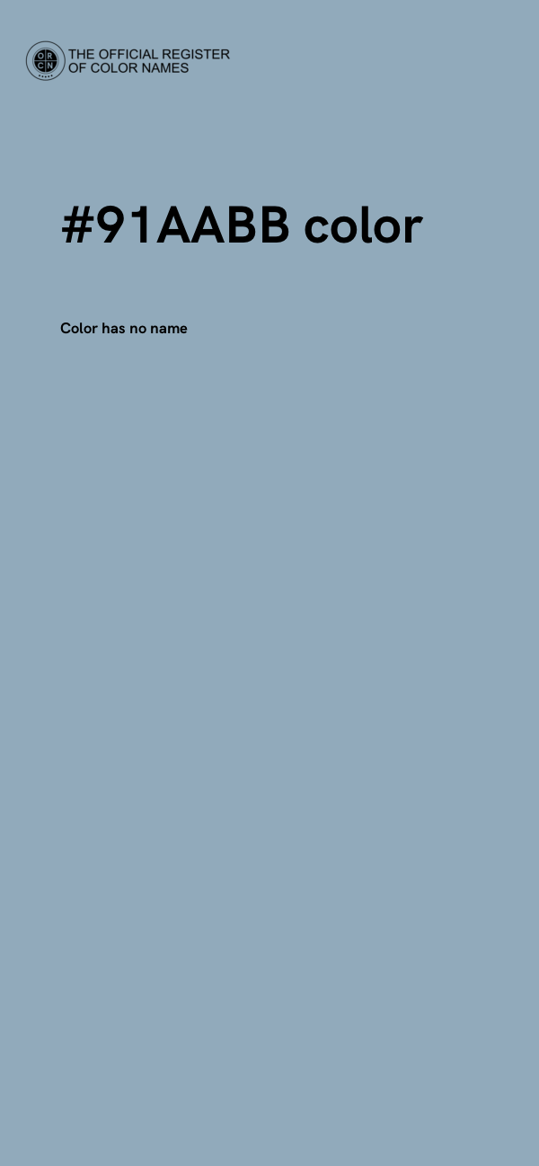 #91AABB color image