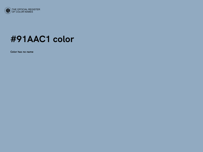 #91AAC1 color image