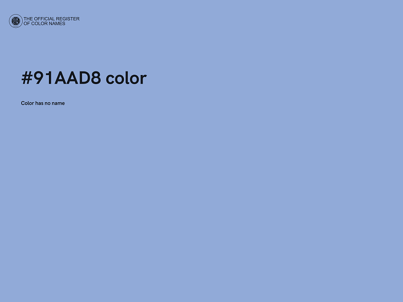 #91AAD8 color image