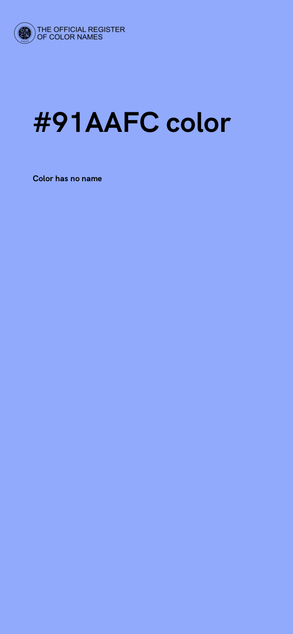 #91AAFC color image