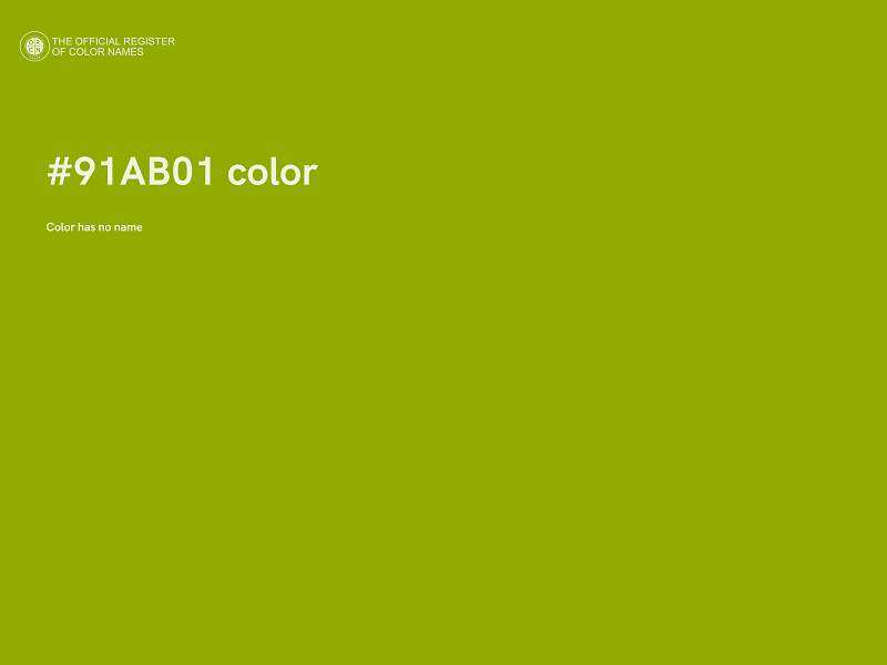 #91AB01 color image
