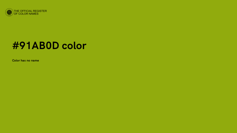 #91AB0D color image