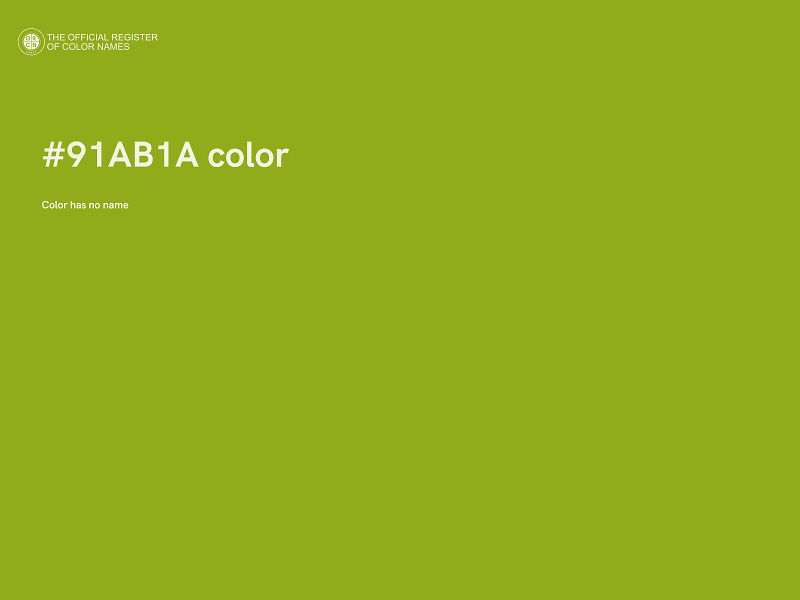 #91AB1A color image