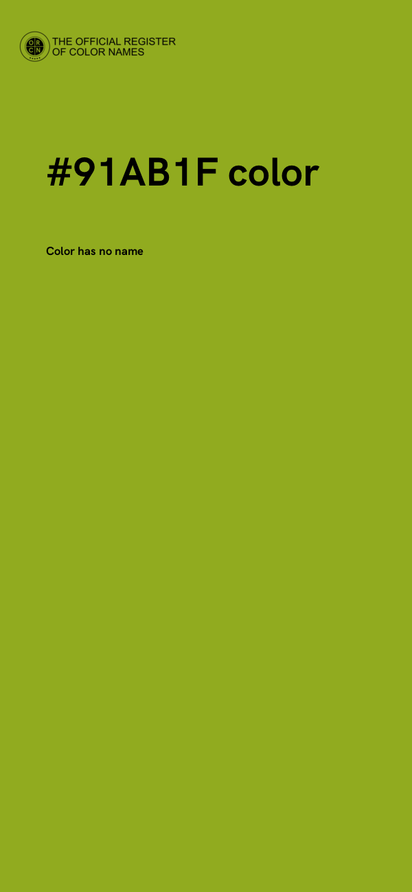#91AB1F color image