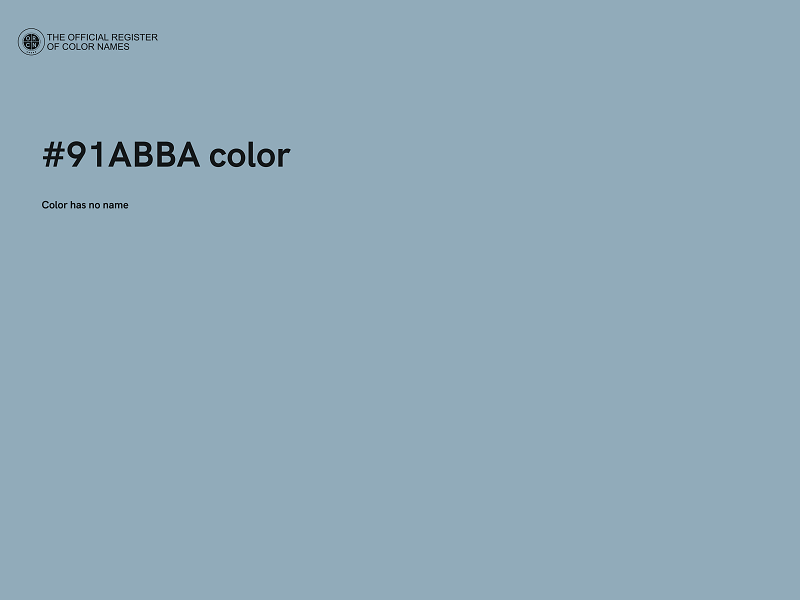 #91ABBA color image