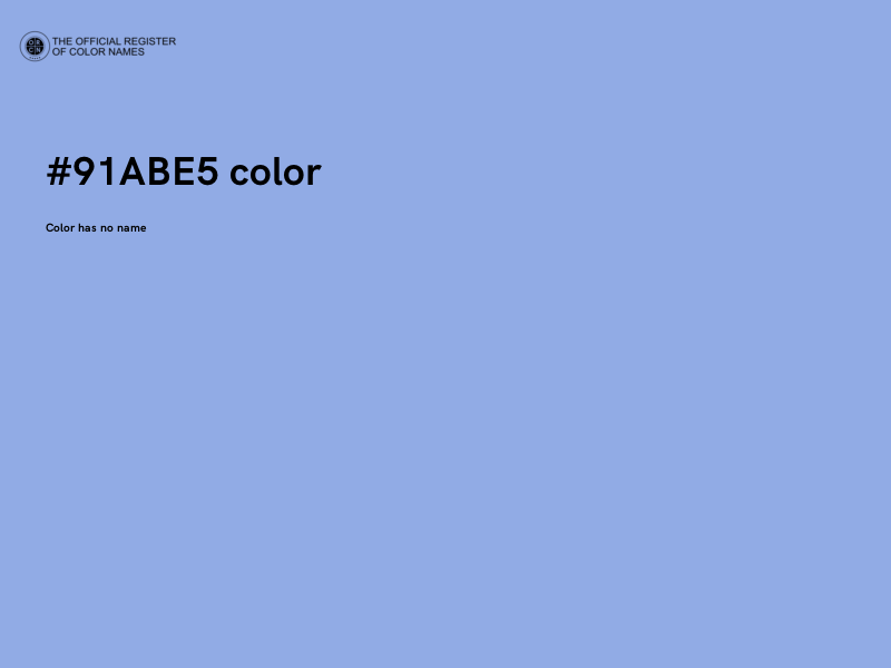 #91ABE5 color image