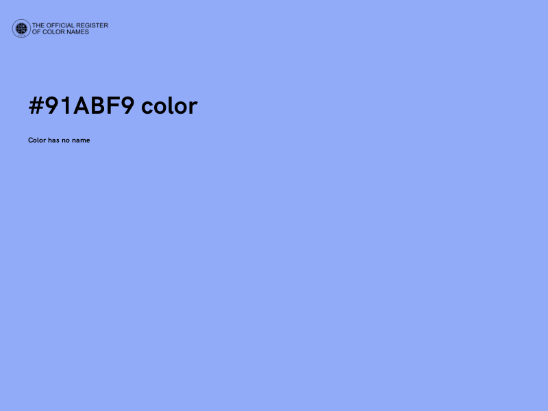 #91ABF9 color image